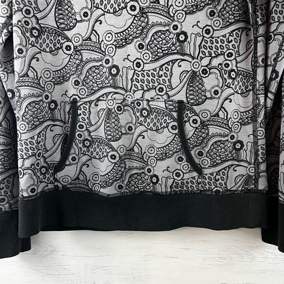 The North Face Printed Pullover V Neck Hoodie Size L - Picture 7 of 9